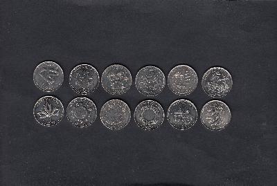 Beschrijving: 12 X 25 Cent THE MILLENIUM SERIES